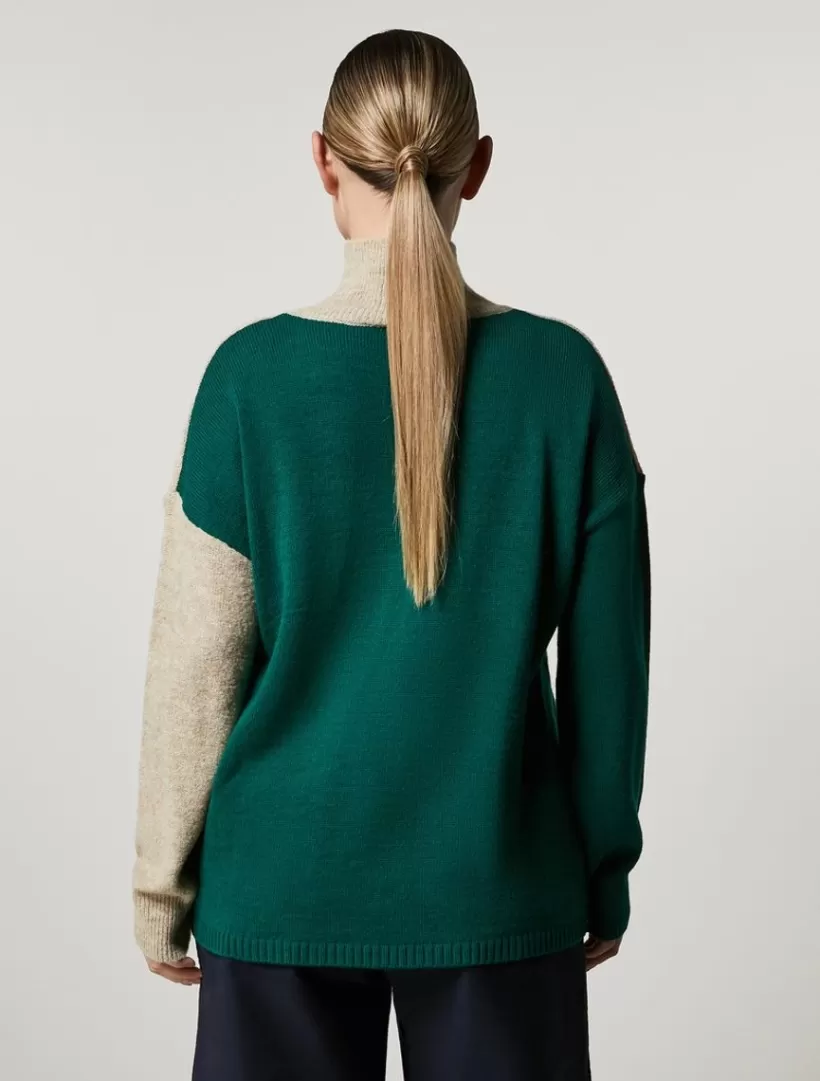 New Two-Tone Sweater Knitwear