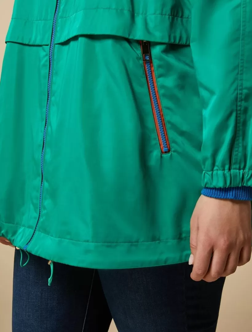 Hot Water-Repellent Satin Raincoat Coats