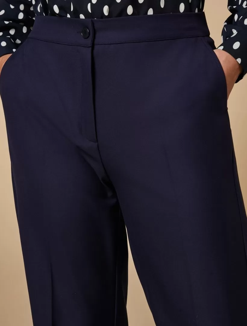 New Wide-Leg Viscose-Blend Trousers Trousers