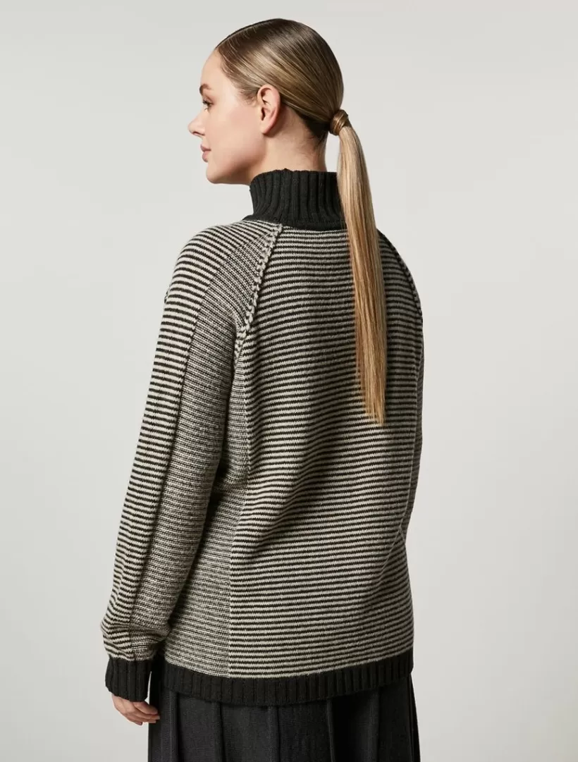 Hot Wool And Viscose Sweater Knitwear