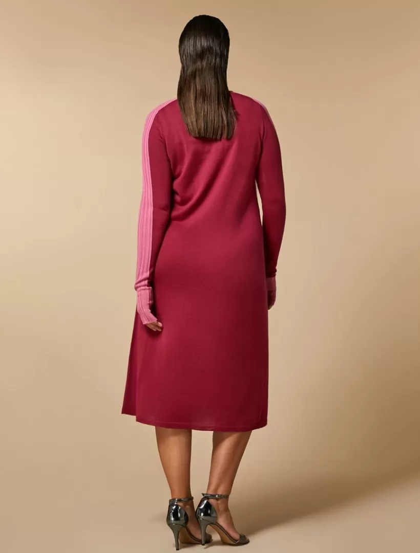 Clearance Wool Blend-Knit Dress Dresses