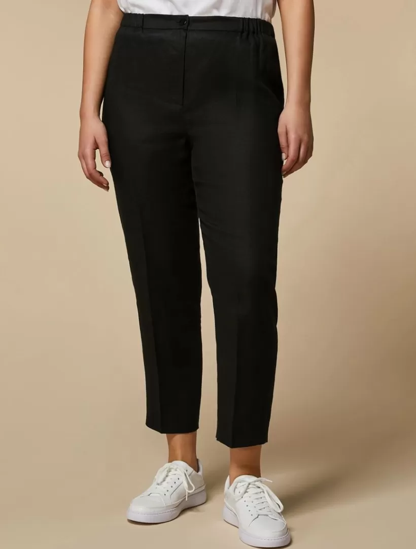 Cheap Yarn-Dyed Linen Trousers Trousers