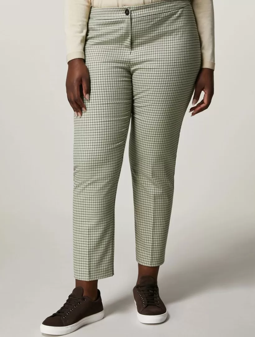 Shop Yarn-Dyed Polyviscose Trousers Trousers