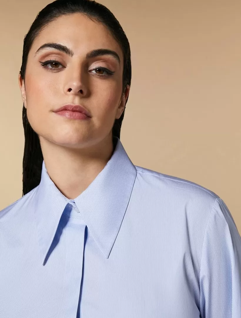 Cheap Yarn-Dyed Poplin Shirt Blouses & Shirts